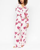Aria Heart Printed Jersey Pyjama Set White Mix TKD Lingerie Cyberjammies Fashion F2