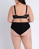 Artisan Balcony Bra And High Waist Brief Ochre Black TKD Lingerie Curvy Kate Fashion B2