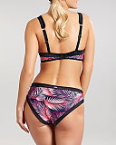 Aspen Padded Balconnet Bikini And Classic Pant Palm Print TKD Lingerie Panache Swim Fashion BC