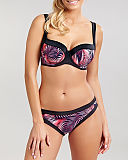 Aspen Padded Balconnet Bikini And Classic Pant Palm Print TKD Lingerie Panache Swim Fashion FC