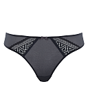 Atlanta Non Padded Plunge Bra Graphite TKD Lingerie Cleo Fashion CF1