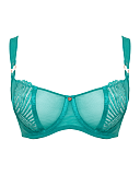 Authority Balcony Bra Blue Lagoon TKD Lingerie Scantilly Fashion CF1