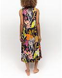 Avery Floral Print Long Nightdress Navy Mix TKD Lingerie Cyberjammies Fashion B1
