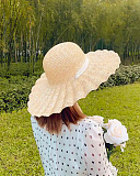 Belle Wide Brim Hat Beige Bask TKD Lingerie L1