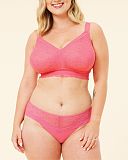 Bestie Bralette Bra And Brief Hot Pink
