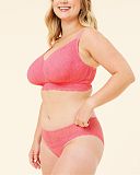 Bestie Bralette Bra And Brief Hot Pink