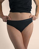 Bikini Brief Heavy Absorbency Black Sahara TKD Lingerie F1