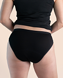 Bikini Brief Moderate Absorbency Black Sahara TKD Lingerie B1