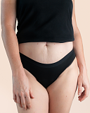 Bikini Brief Moderate Absorbency Black Sahara TKD Lingerie F1