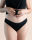 Bikini Brief Moderate Absorbency Black Sahara TKD Lingerie F2