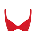 Billie Wired Triangle Plunge Bikini Rossa Red TKD Lingerie Panache Swim Fashion CF1