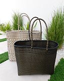 Black And Gold And White Beach Bag Bask Drift TKD Lingerie L1