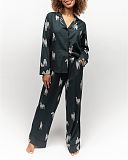 Blake Zebra Print PJ Set Dark Green Mix TKD Lingerie Cyberjammies Fashion F1