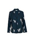 Blake Zebra Print Pyjama Top Dark Green Mix TKD Lingerie Cyberjammies Fashion CF1