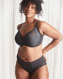 Bliss Full Cup Bra And Deep Brief Noir TKD Lingerie Sculptresse L1