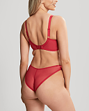 Blossom Balconnet Bra And Brazillian Brief Raspberry TKD Lingerie Panache Fashion B1