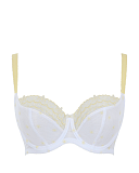 Blossom Balconnet Bra White Lemon TKD Lingerie Panache Fashion CF1