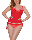 Bon Voyage Padded Balconnet Tankini Saffron Tie Side Brief
