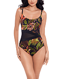 Botanico Lyra Shaping Swimsuit Black Multi TKD Lingerie Miraclesuit Fashion F1