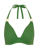 Boudoir Beach Bikini Top Cactus Green Miss Mandalay TKD Lingerie CF1