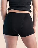 Boyshort Heavy Absorbency Black Sahara TKD Lingerie B1