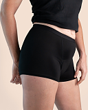 Boyshort Heavy Absorbency Black Sahara TKD Lingerie S1