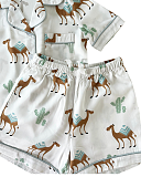 Camel Print Shorty Set Kids Jessica Lily TKD Lingerie CF2