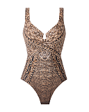 Cappadocia Criss Cross Shaping Swimsuit Black/Multi TKD Lingerie Miraclesuit Fashion CF1