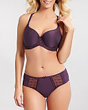Cari Moulded Spacer T Shirt Bra Racer Back And Brief Deep Purple TKD Lingerie Panache Fashion pf