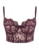 Carmen Lace Bustier Bra Mulberry TKD Lingerie Panache Fashion CF1