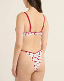Cherry Print Balconnet Bikini TKD Lingerie Raq Apparel Fashion B1