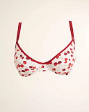 Cherry Print Balconnet Bikini TKD Lingerie Raq Apparel Fashion CF1