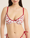 Cherry Print Balconnet Bikini TKD Lingerie Raq Apparel Fashion F2