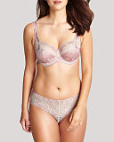 Clara Full Cup Bra And Brief Pink Champagne TKD Lingerie Panache Fashion F1