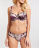 Clara Full Cup Bra And Brief Plum Silver TKD Lingerie Panache Fashion FC