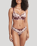 Clara Full Cup Bra And Thong Plum TKD Lingerie Panache Fashion F1