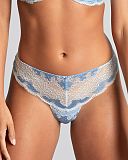 Clara Thong Dusky Blue TKD Lingerie Panache Fashion F1