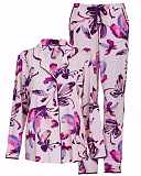 Collete PJ Set Floral Printed Jersey TKD Lingerie Cyberjammies Fashion CF1