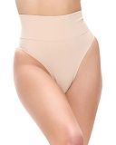 Contour High Waist Thong Almond Heist TKD Lingerie F1
