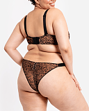 Cool Cat Balcony Bra And Tanga Leopard Brown TKD Lingerie Curvy Kate Fashion B1