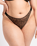 Cool Cat Tanga Leopard Brown TKD Lingerie Curvy Kate Fashion F1