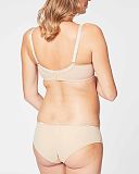 Croissant Spacer Flexible Wire Nursing Bra Beige