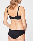 Croissant Spacer Flexible Wire Nursing Bra Black