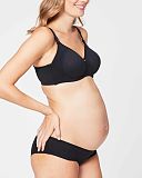 Croissant Spacer Flexible Wire Nursing Bra Black