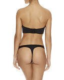 Deco Moulded Strapless Bra and Thong Black B