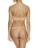 Deco Moulded Strapless Bra and Thong Nude B