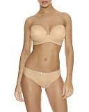Deco Moulded Strapless Bra and Thong Nude F