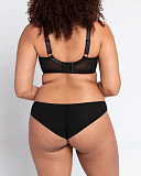 Drama Quenn Balcony Bra And Brazilian Brief Black Print TKD Lingerie Curvy Kate Fashion B1