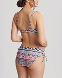 Eclectic Boho Balconnet Bikini And Midi Pant Boho Print TKD Lingerie Panache Swim Fashion B1