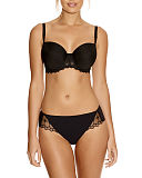 Eclipse Spacer Moulded Balcony Bra and Brief Black F1